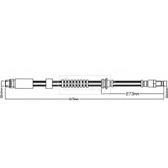 Flexible de frein BORG & BECK OEM 34306792254 Flexible de frein BORG & BECK OEM 34306792254
