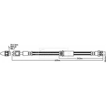 Flexible de frein BORG & BECK OEM 5C0611701