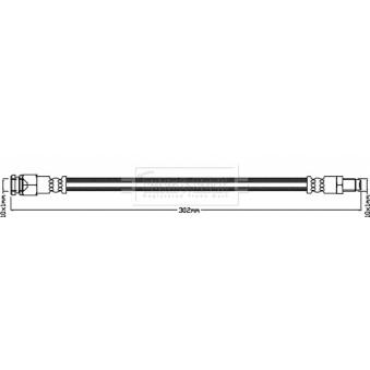 Flexible de frein BORG & BECK OEM 4650B133 Flexible de frein BORG & BECK OEM 4650B133