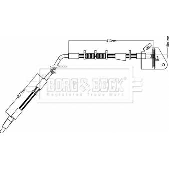 Flexible de frein BORG & BECK [BBH8210]