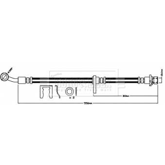 Flexible de frein BORG & BECK BBH8229