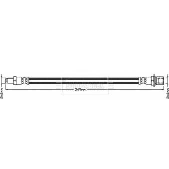 Flexible de frein BORG & BECK [BBH8239]