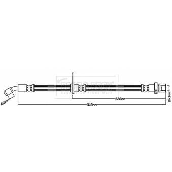 Flexible de frein BORG & BECK [BBH8260]