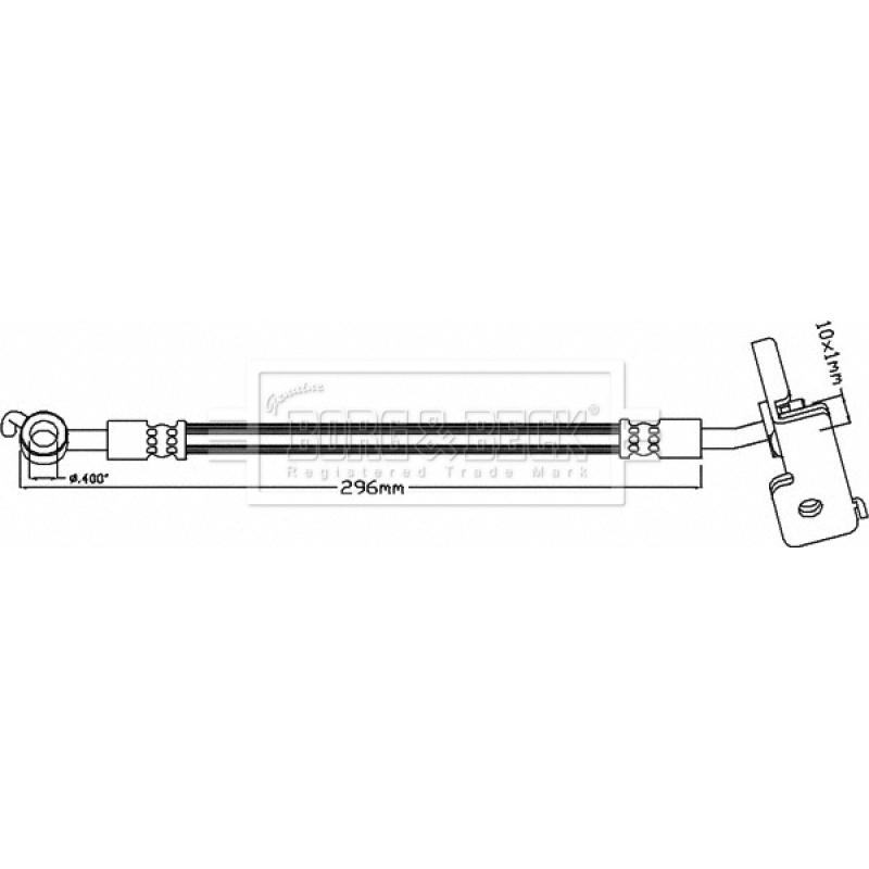 Flexible de frein BORG & BECK BBH8290 - Visuel 1
