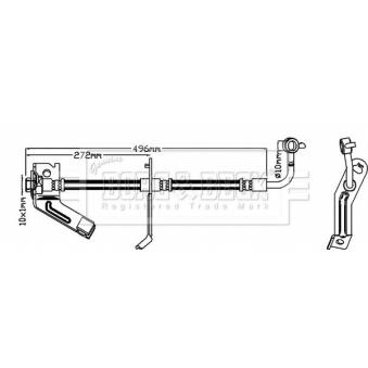 Flexible de frein BORG & BECK BBH8293
