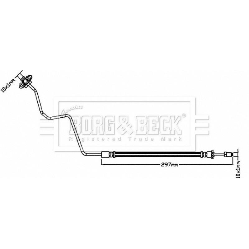 Flexible de frein BORG & BECK BBH8319 - Visuel 1
