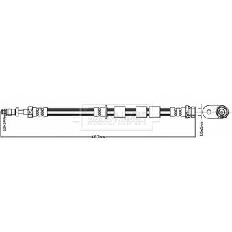 Flexible de frein BORG & BECK BBH8370