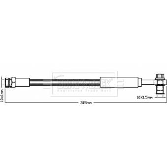 Flexible de frein BORG & BECK OEM 5Q0611775J