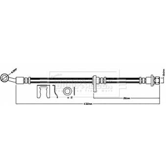 Flexible de frein BORG & BECK BBH8399