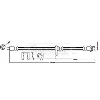 Flexible de frein BORG & BECK BBH8400