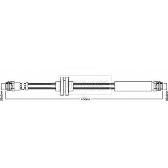 Flexible de frein BORG & BECK OEM 2114200248