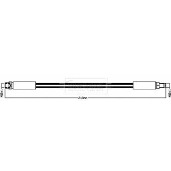Flexible de frein BORG & BECK OEM 4E0611775G