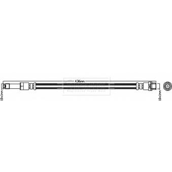 Flexible de frein BORG & BECK OEM 9014280535