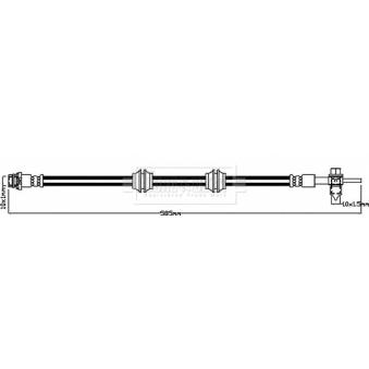 Flexible de frein BORG & BECK OEM LR044896