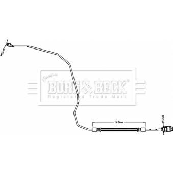 Flexible de frein BORG & BECK OEM 1J0611763L