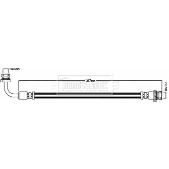 Flexible de frein BORG & BECK [BBH8471]