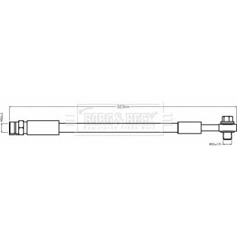 Flexible de frein BORG & BECK BBH8475