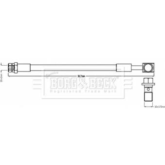 Flexible de frein BORG & BECK OEM 8W0611775C