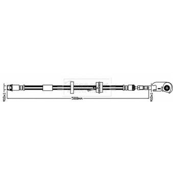 Flexible de frein BORG & BECK [BBH8506]