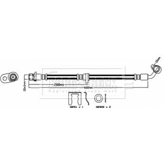 Flexible de frein BORG & BECK BBH8514