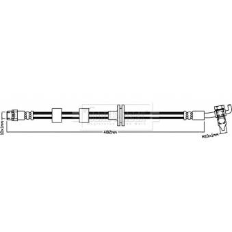 Flexible de frein BORG & BECK OEM LR048085