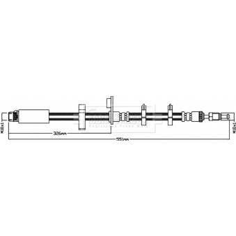 Flexible de frein BORG & BECK OEM 4806J6 Flexible de frein BORG & BECK OEM 4806J6