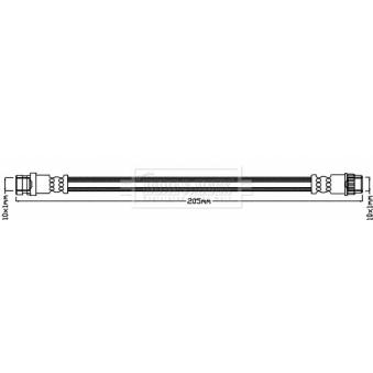 Flexible de frein BORG & BECK [BBH8544]