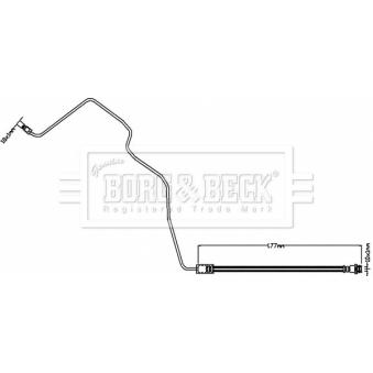 Flexible de frein BORG & BECK [BBH8553]