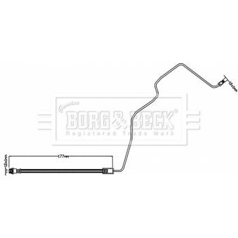 Flexible de frein BORG & BECK [BBH8554]