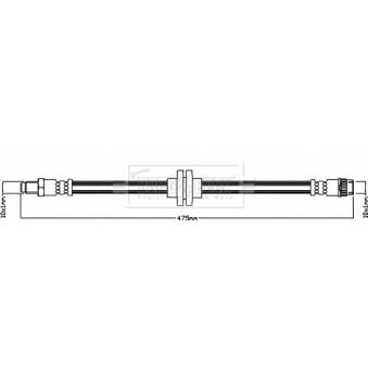 Flexible de frein BORG & BECK OEM 462107076R