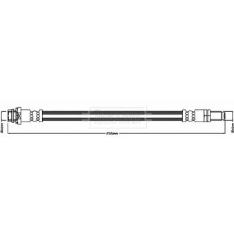 Flexible de frein BORG & BECK OEM 30714483