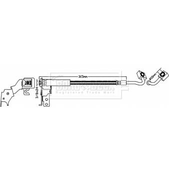Flexible de frein BORG & BECK [BBH8620]