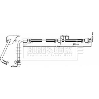 Flexible de frein BORG & BECK [BBH8627]