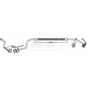 Flexible de frein BORG & BECK BBH8633 Flexible de frein BORG & BECK BBH8633