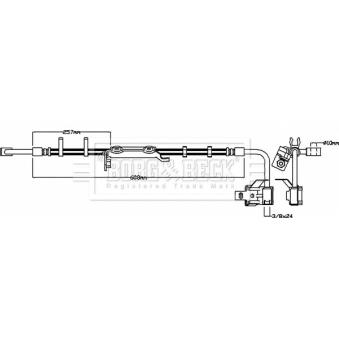 Flexible de frein BORG & BECK [BBH8644]