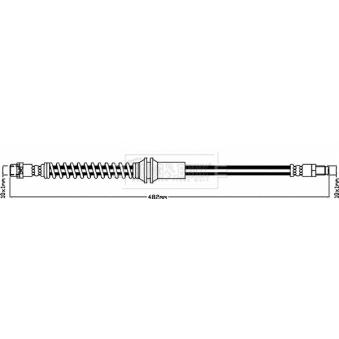 Flexible de frein BORG & BECK BBH8649
