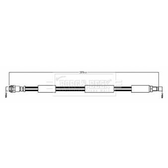 Flexible de frein BORG & BECK BBH8682