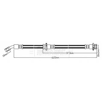 Flexible de frein BORG & BECK OEM 462104CE0B