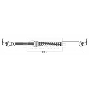 Flexible de frein BORG & BECK [BBH8751]