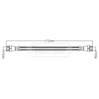 Flexible de frein BORG & BECK OEM 51902262