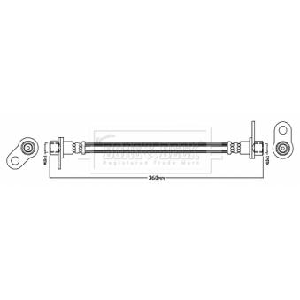 Flexible de frein BORG & BECK [BBH8769]