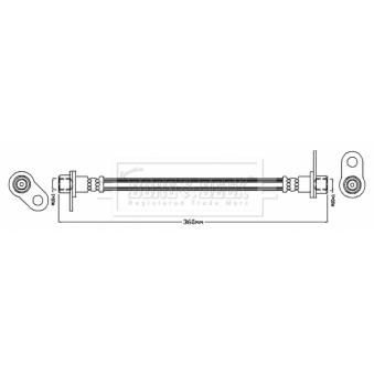 Flexible de frein BORG & BECK BBH8770