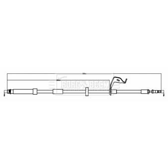 Flexible de frein BORG & BECK OEM 31400442 Flexible de frein BORG & BECK OEM 31400442