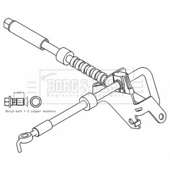 Flexible de frein BORG & BECK [BBH8798]