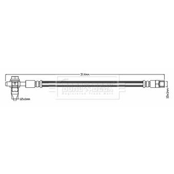 Flexible de frein BORG & BECK OEM 4D0611775D