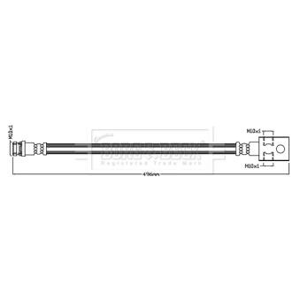Flexible de frein BORG & BECK [BBH8820]