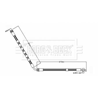 Flexible de frein BORG & BECK [BBH8853]