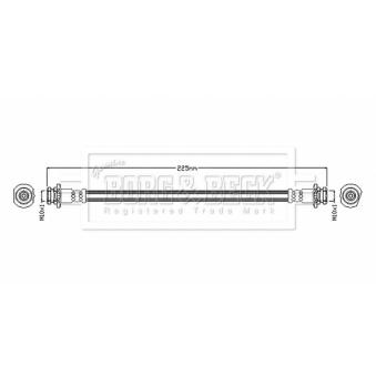 Flexible de frein BORG & BECK [BBH8872]