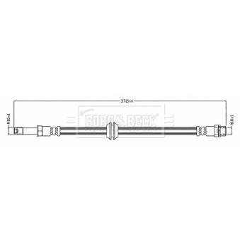 Flexible de frein BORG & BECK BBH8892