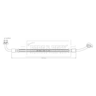 Flexible de frein BORG & BECK [BBH8916]